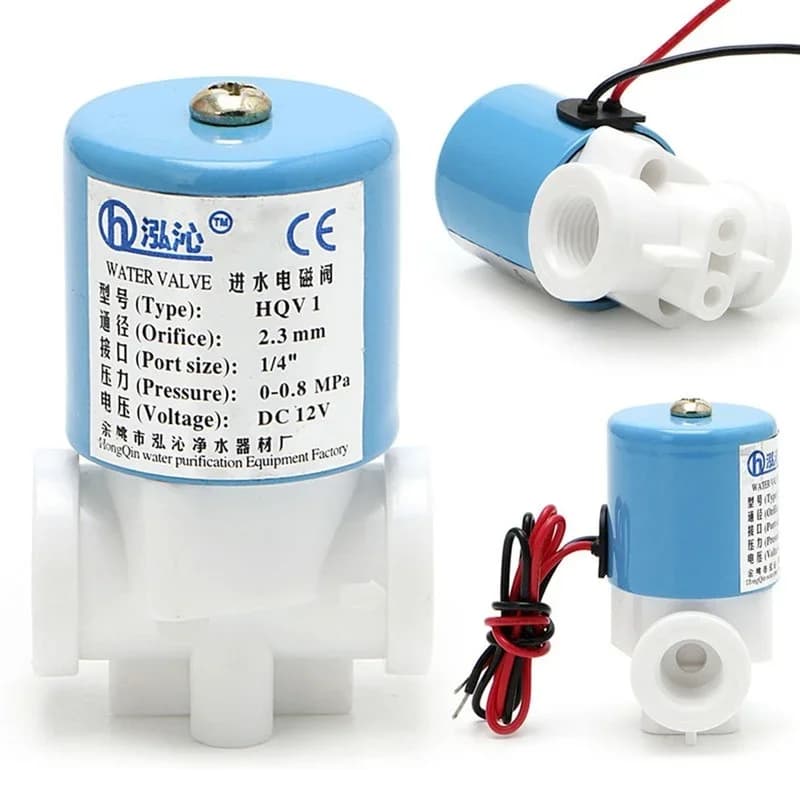 G1/4 "HQV1 Normalmente Chiuso 2 Vie DC12V 0-0.8MPa acqua pura Macchina per bere/purificatore d'acqua Valvole in miniatura Elettrovalvola