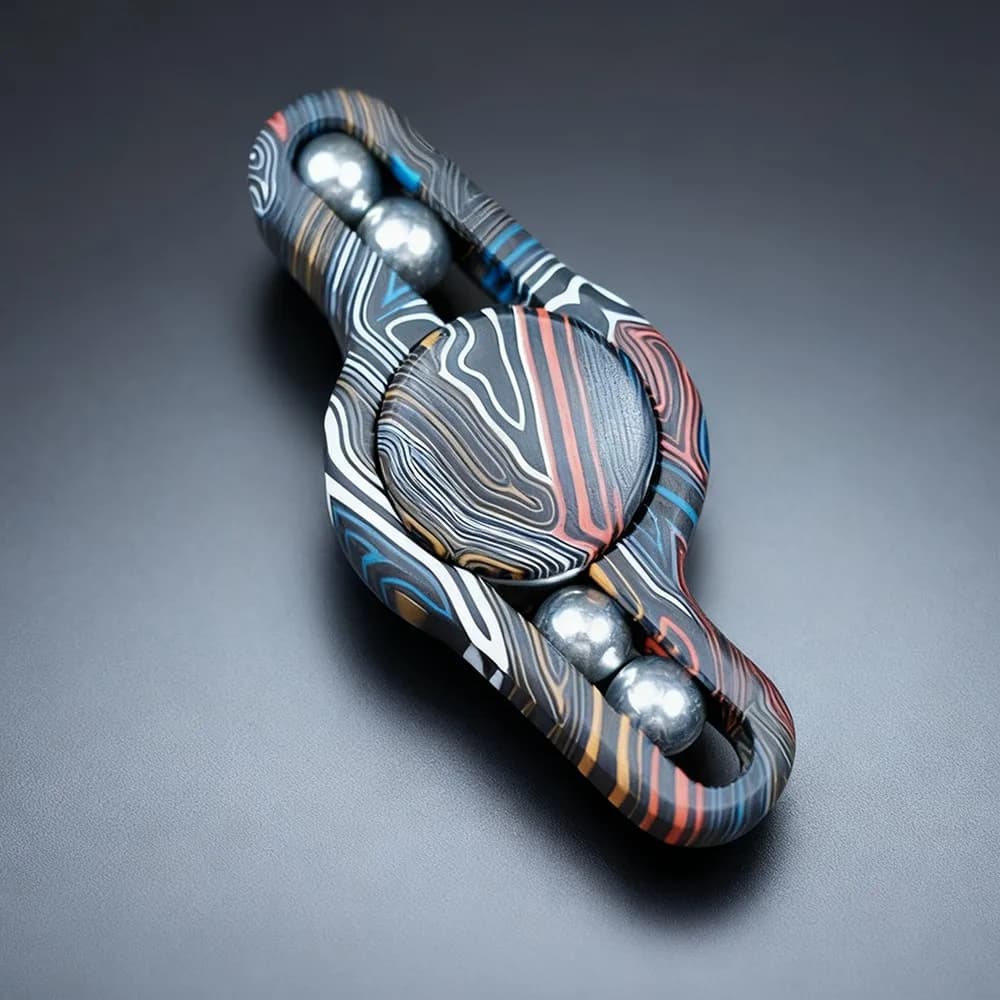Colorato G10 Fidget Spinner A Due Lame Fidget Spinner Maneggiatura Sensazione Giroscopio Alleviare L'ansia Gadget Agitarsi Giocattoli Adulti