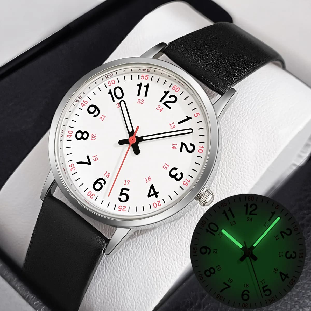 Men's Fashion Business Watches Luxury Fashion Men's Quartz Wrist Watch Luminous Hands Men's Watch Waterproof Wrist Watch With Big Dial