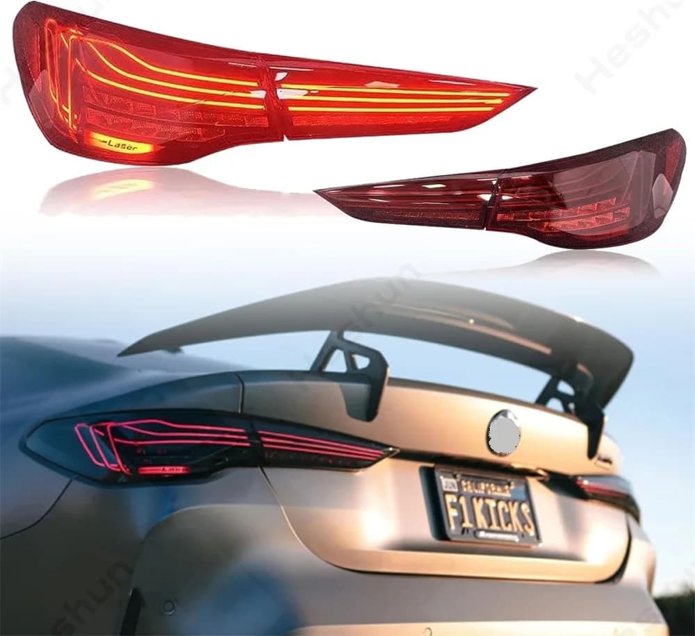 Fanali posteriori a LED CSL completi per BMW G82 G83 M4 G22/G23/G26 2019-2024 Serie 4 Fanale posteriore Fanale posteriore Lampade posteriori Lampada freno DRL dinamica