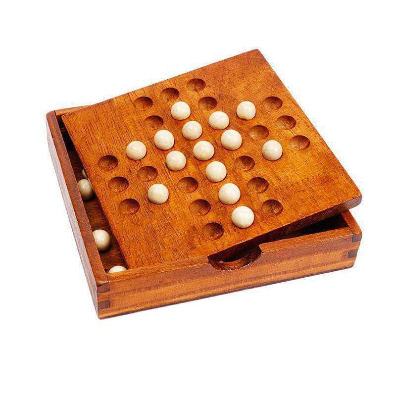 Classico gioco da tavolo europeo Singolo set di scacchi nobile Peg Solitario Strategia Pensiero Giocattoli educativi per bambini Adolescenti Adulti