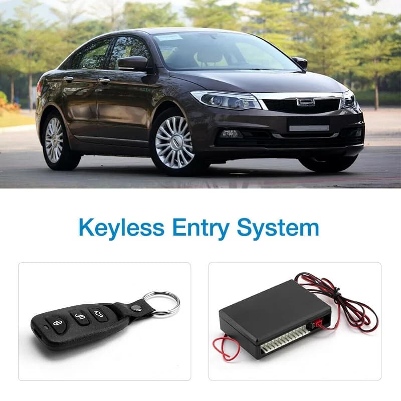 Sistema di allarme universale 12V Kit centrale automatico per auto Serratura della porta Sistema di controllo remoto del veicolo Pulsante di avvio Chiusura centrale