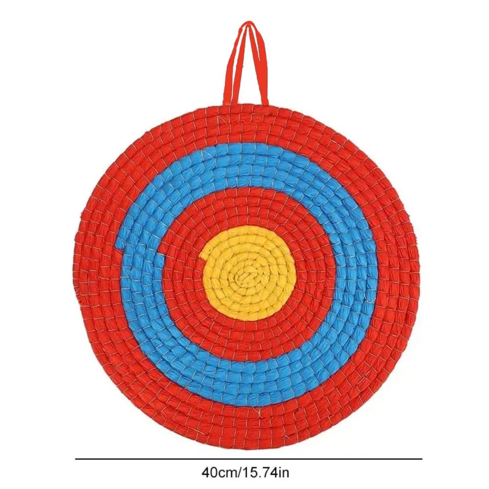 Bersaglio da tiro in paglia Bersaglio in paglia per erba Frecce per arco Tiro Obiettivo per pratica di mira per accessori per tiro sportivo all'aria aperta 40 cm