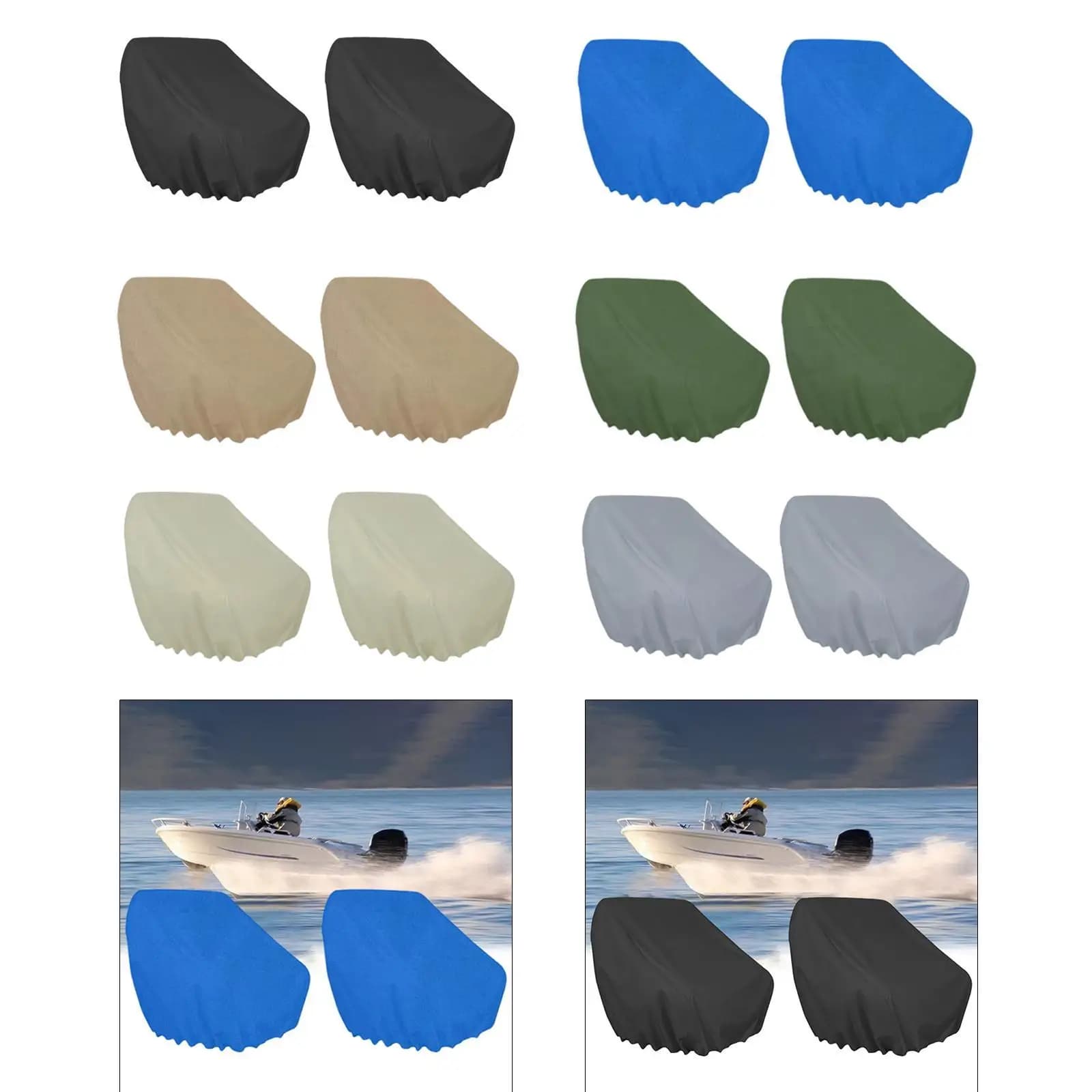 Waterproof Oxford Fabric Boat Seat Covers Marine Pillow Sheet Easy to clean for captain chair and accessories