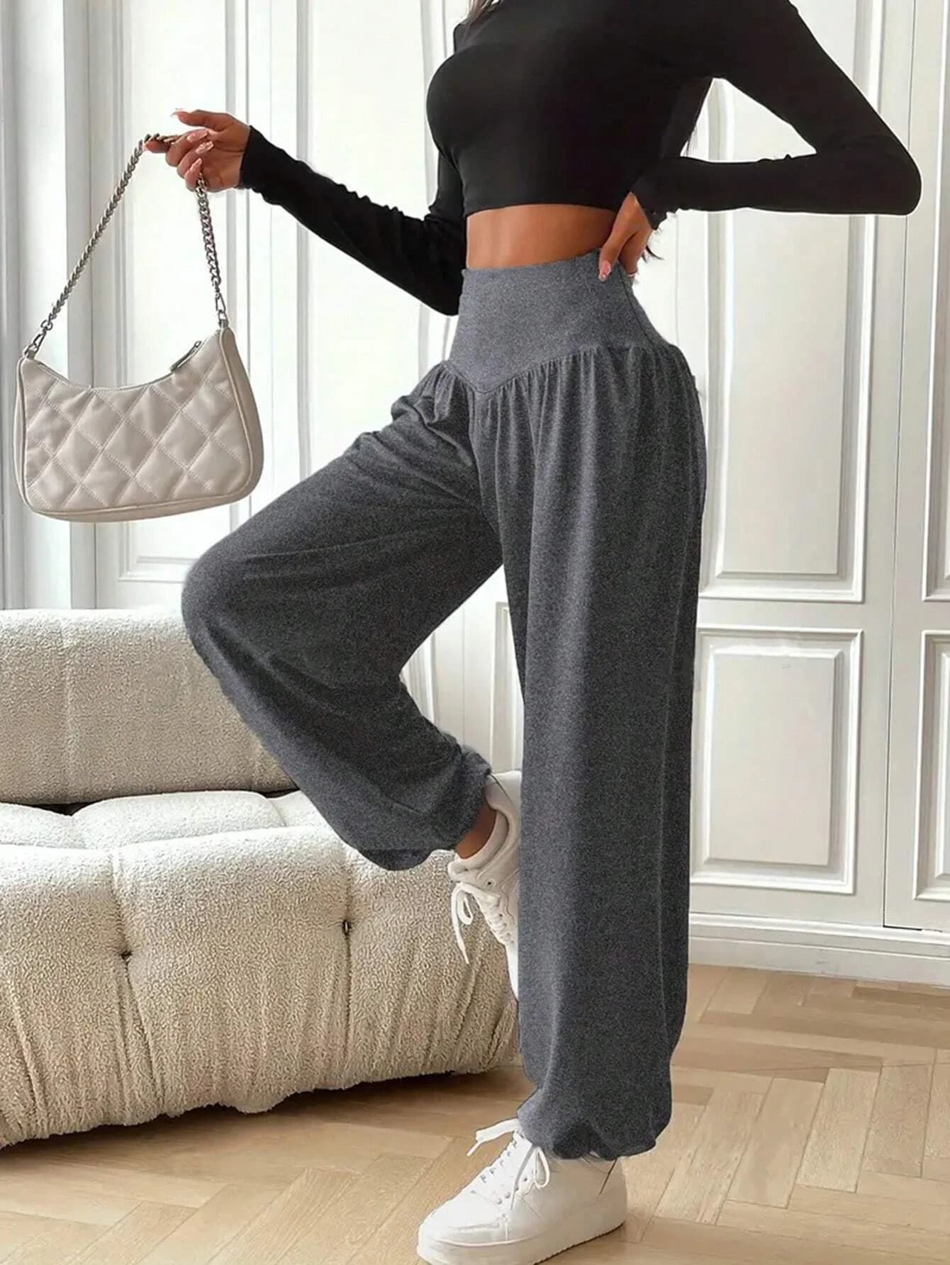 Pantaloni da Yoga sportivi morbidi elastici larghi Casual da donna pantaloni da ballo per abbigliamento sportivo da ginnastica femminile abbigliamento da esterno