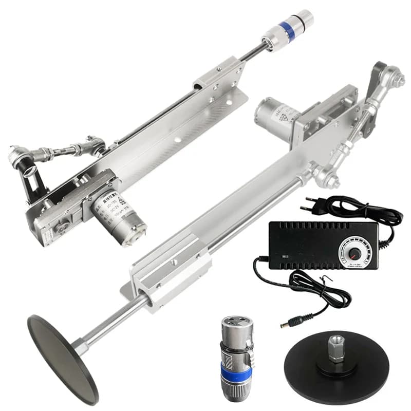 Motore lineare a ciclo alternativo fai-da-te Corsa 6-20/3-15CM con ventose Adattatore 3XLR Attuatore telescopico DC Mini movimento lineare