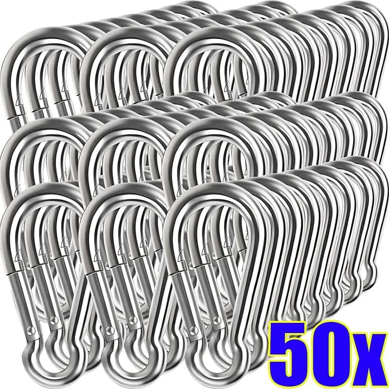 Mini Alloy Carabiner Survival Equipment Mountaineering Field Hooks Outdoor Keychain Tourist Hooks Wholesale Fishing Buckle