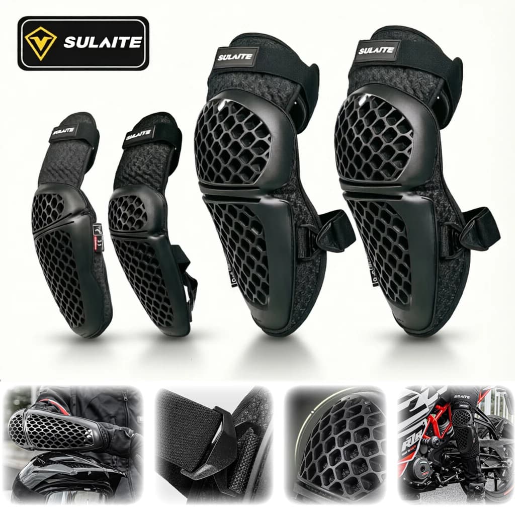 Motorcycle Knee Pads for Motocross Knee Pads for Motorcycle Elbows Sports Knee Pads Cross-sections Downlights