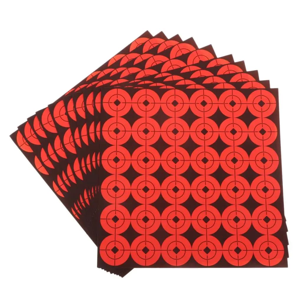 Paper Target Sticker 360pcs for Shooting Practice with Bright Orange Self Adhesive Design for Archery Range Training Use