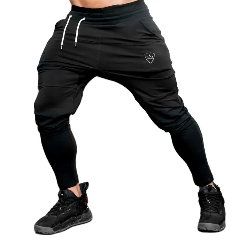 Gym sports pants solid jogging pants men's casual pants sports training sports pants spring autumn sports clothing