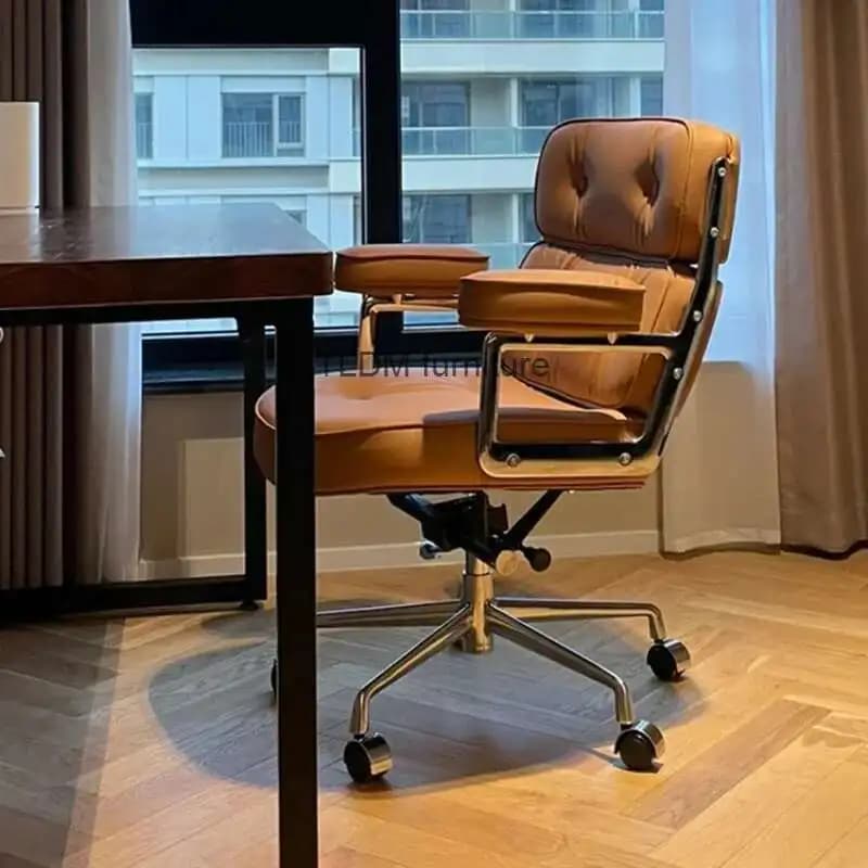 Sedie da ufficio di design con schienale Studio esecutivo Sedie da ufficio per giochi per computer Sedie da ufficio di lusso arancioni Sillas De Oficina Mobili per la casa