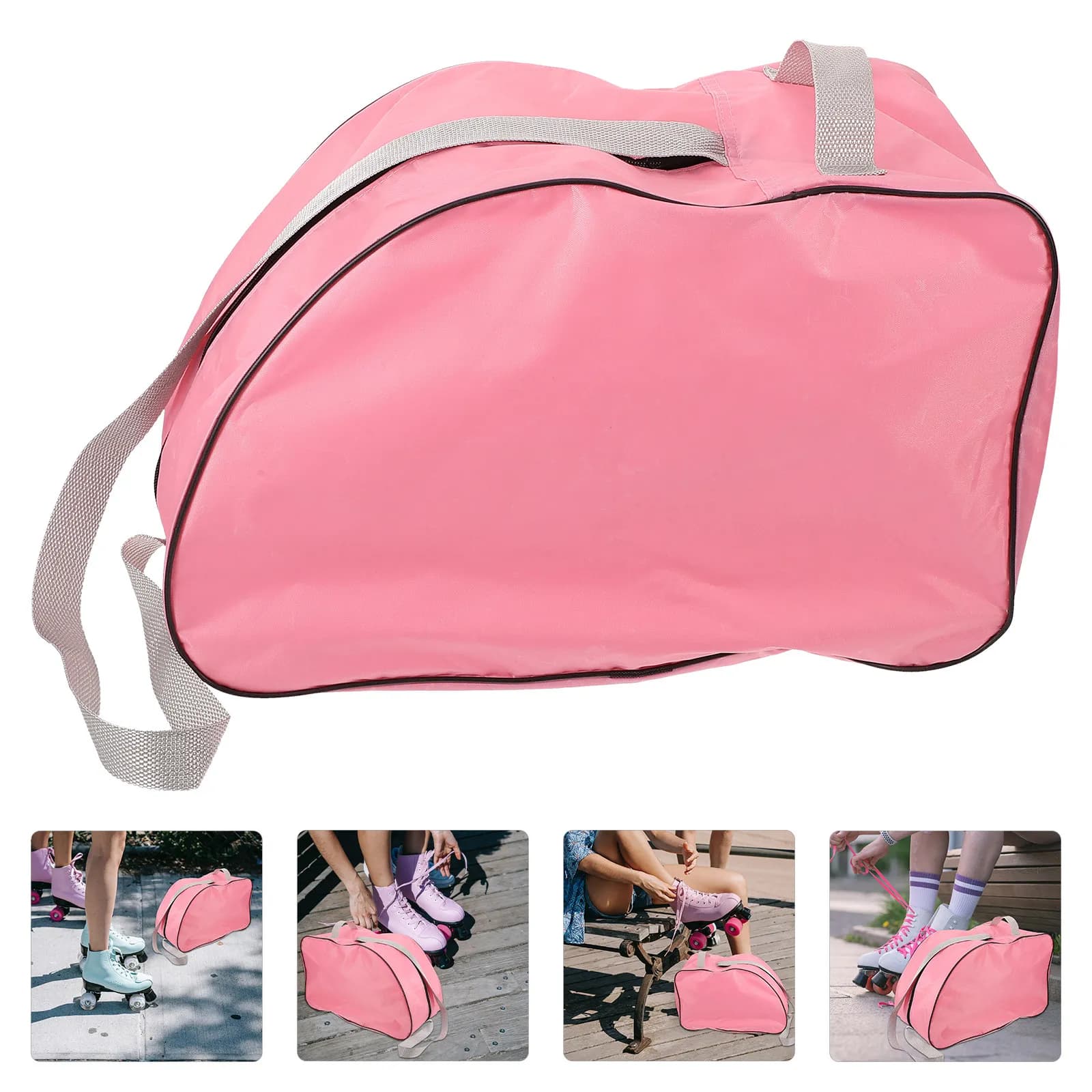 Borsa per Pattini a Rotelle in Materiale Selezionato di Lunga Durata, Alla Moda per Uso Esterno, Borsa Portatile per Scarpe da Pattinaggio
