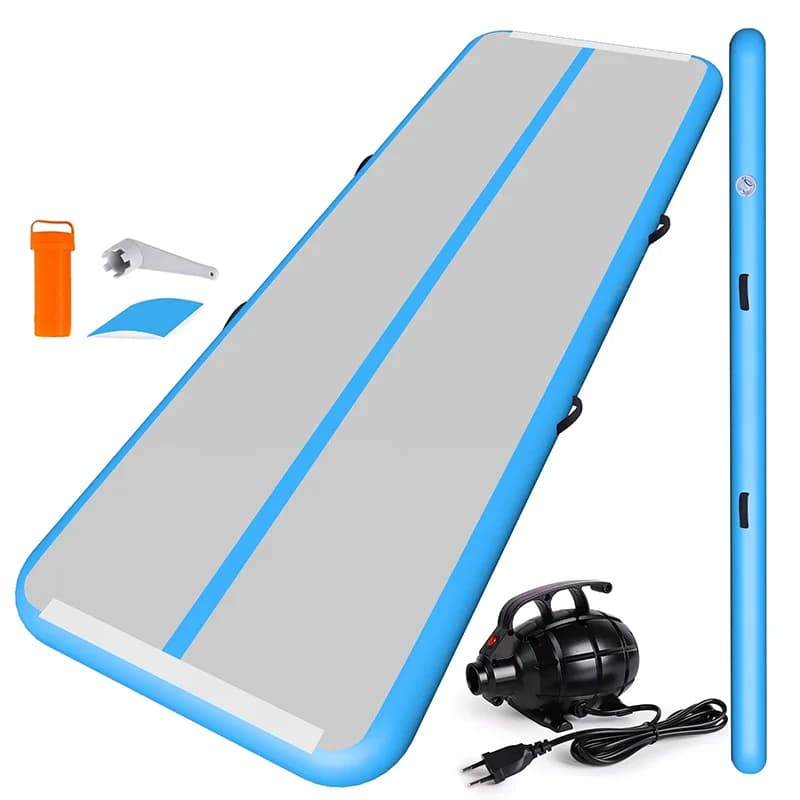 Tappetino da PALESTRA sportivo professionale per palestra ad aria gonfiabile da 3 metri per uso domestico Set di tappetini da yoga per allenamento yoga Tumbling Wrestling