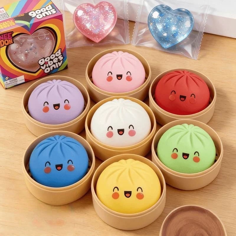 Giocattolo Antistress a Forma di Baozi, Morbido e Spremibile, a Lenta Risalita, per Decompressione e Sollievo dallo Stress, Regalo