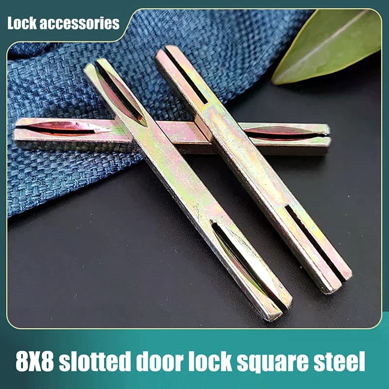 1 pz maniglie per porte e finestre mandrini quadrati zincati serratura per porta asta di trasmissione asse quadrato striscia quadrata accessori per albero porta
