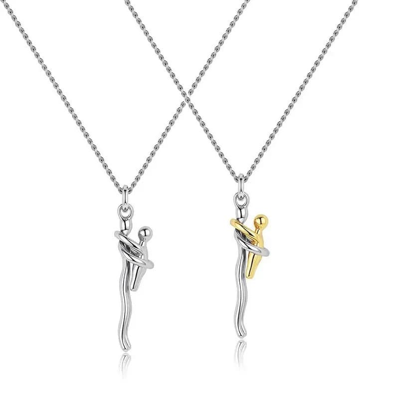 Two-tone 2025 necklace with removable pendant mom and baby, DIY jewelry for special occasions in the family