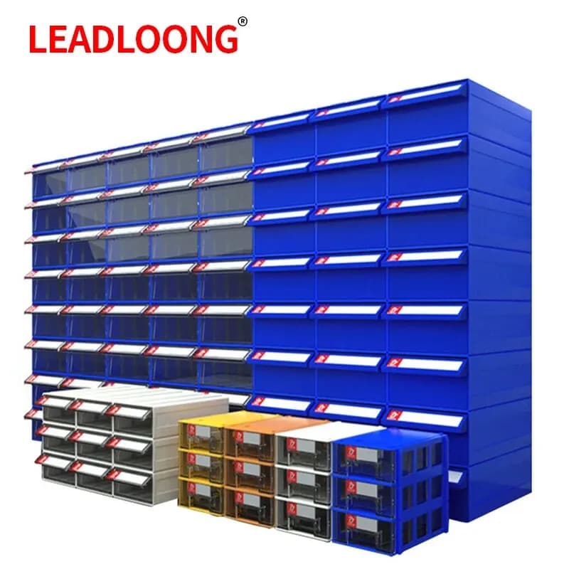 LEADLOONG F1 Cassetto portaoggetti da tavolo 6 pezzi 180*95*50mm/7*3.7*2 pollici Cassetto organizer impilabile Ottimo per riporre parti di centri commerciali hardware