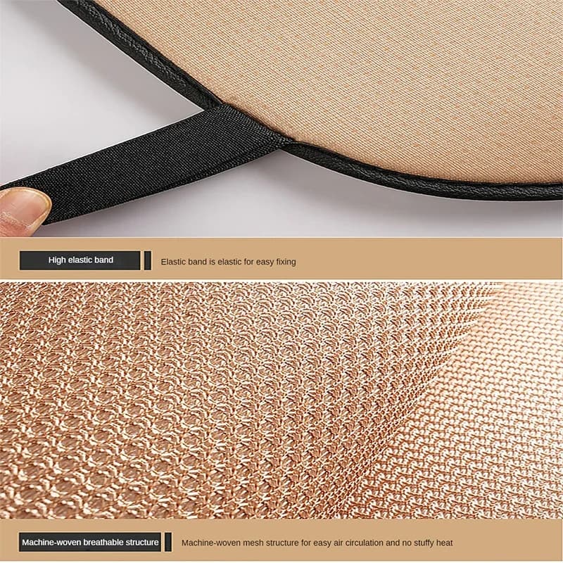 Breathable Ice Silk Car Seat Cushion Non-slip and Wear-resistant Car Seat Cover, Square / Long / 3-Piece Set Available