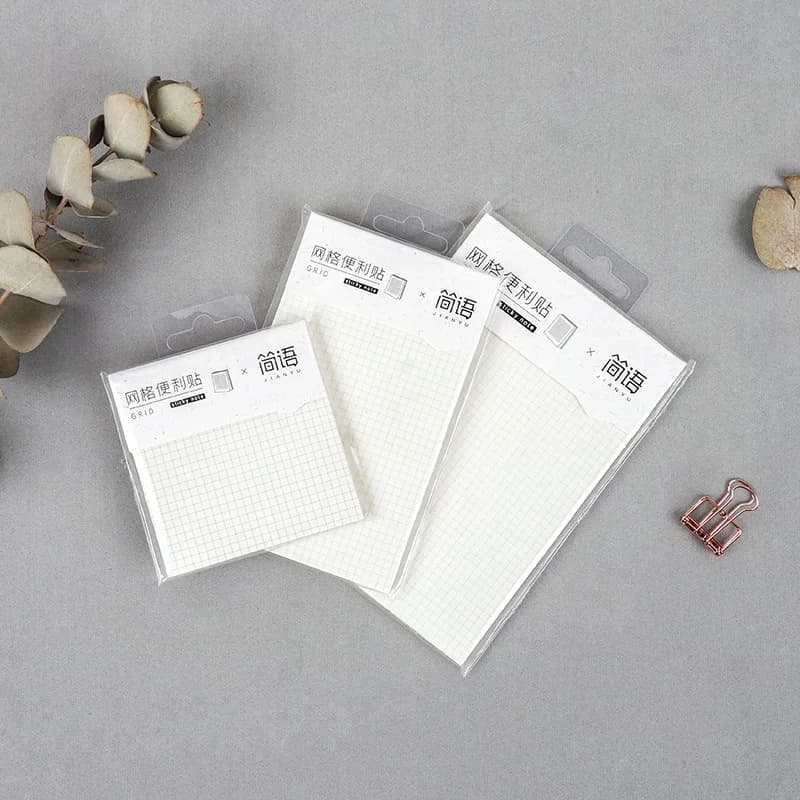 A6 A7 A8 Line Grid Blank Waterproof trasparente Memo Sticky Note Paper Daily To Do It Check List Paperlaria School Stationery