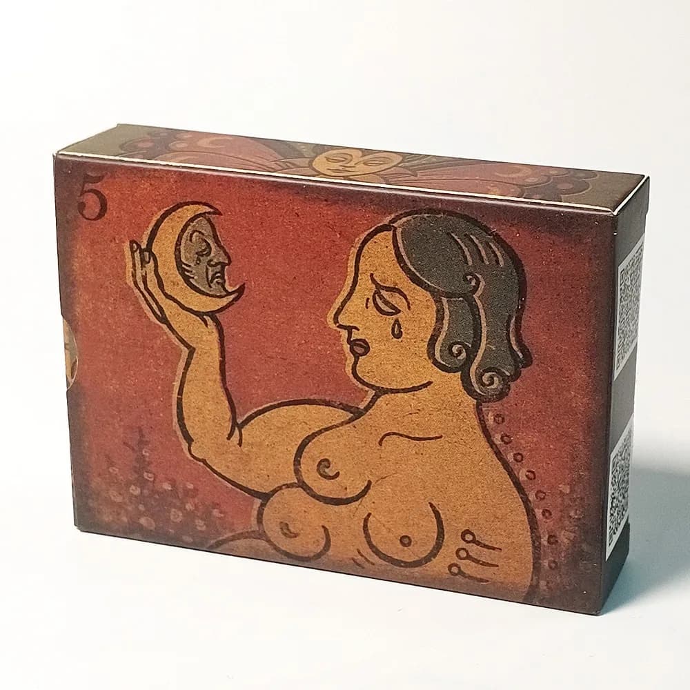 52 Carte da Divinazione Soggettive per Meditazione 9*6cm, Mazzo Oracolo Giardino dei Sogni Lucidi a Doppio Rilievo