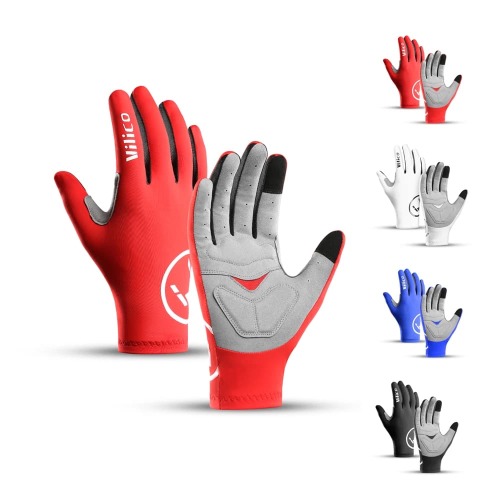 VILICO Breathable Cycling Gloves Touch Screen Shock Absorbing Padded Bike Bicycle Gloves for Men Women Road Bike MTB Riding