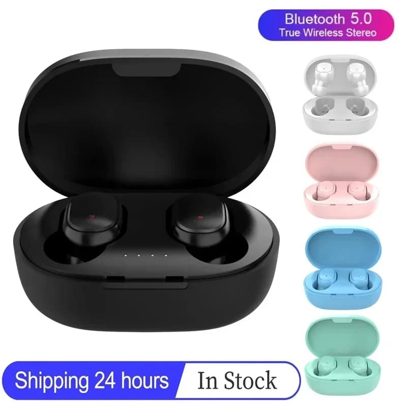 TWS A6S Wireless Headphones Bluetooth Sport LED Display Stereo Fone Bluetooth Headphones for Xiaomi Huawei