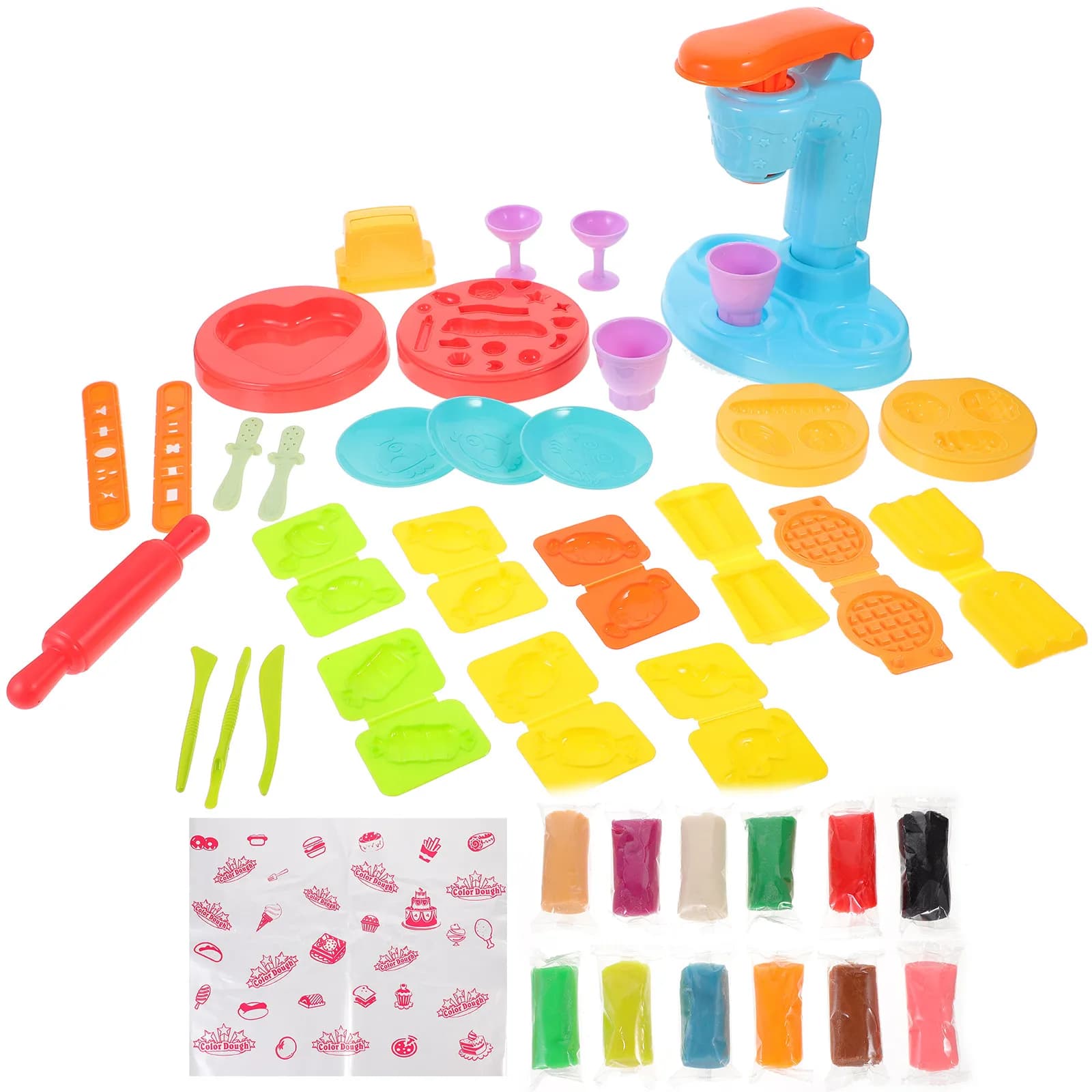 Set di Stampi per Gelato Creativi, Kit di Modellazione in Argilla per Bambini, Strumenti per lo Sviluppo della Coordinazione Occhio-Mano e Giochi di Ruolo