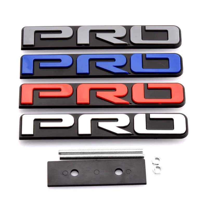 Per TRD PRO Distintivo dell'emblema dell'inserto della griglia anteriore, decalcomania della targhetta della decorazione della griglia 3D, adatto per Taca Tundra 4runner Pack