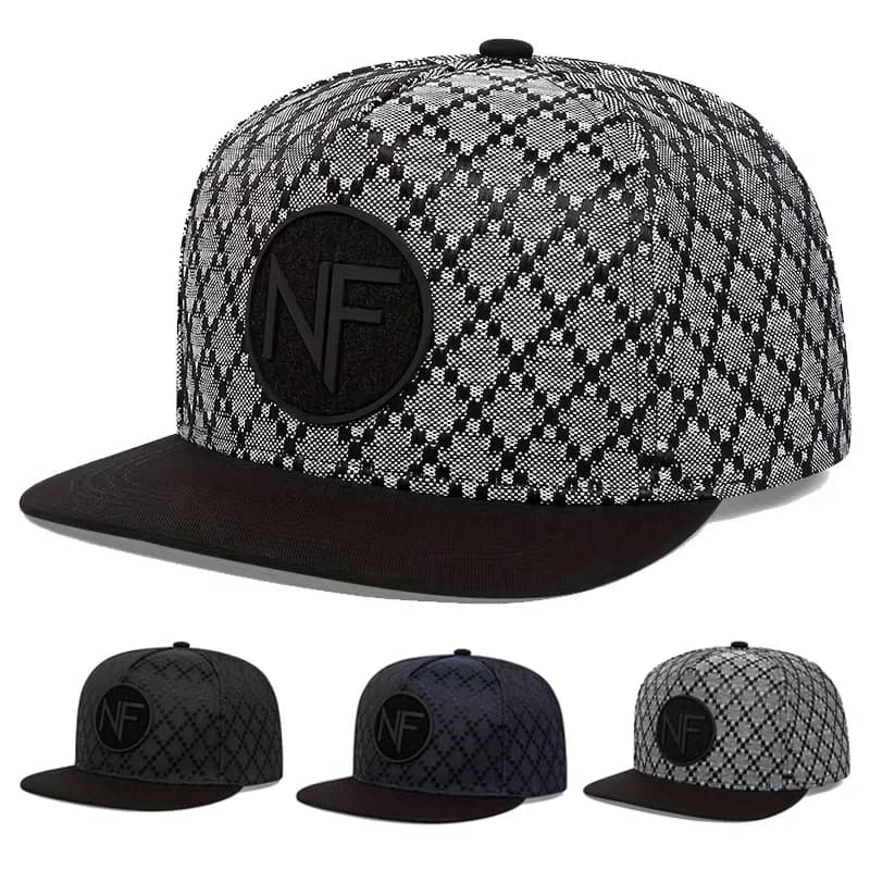 Hip-hop Unisex Hats with Embroidery Letter NF, Baseball Caps Adjustable for Spring and Autumn, Solar Protective Hat