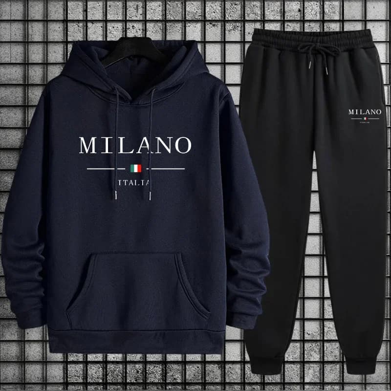 Men's Casual Sports Suit with Hood, Comfortable and Quality, Spring 2026, Hot Sale, for Daily Activities and Open Sports