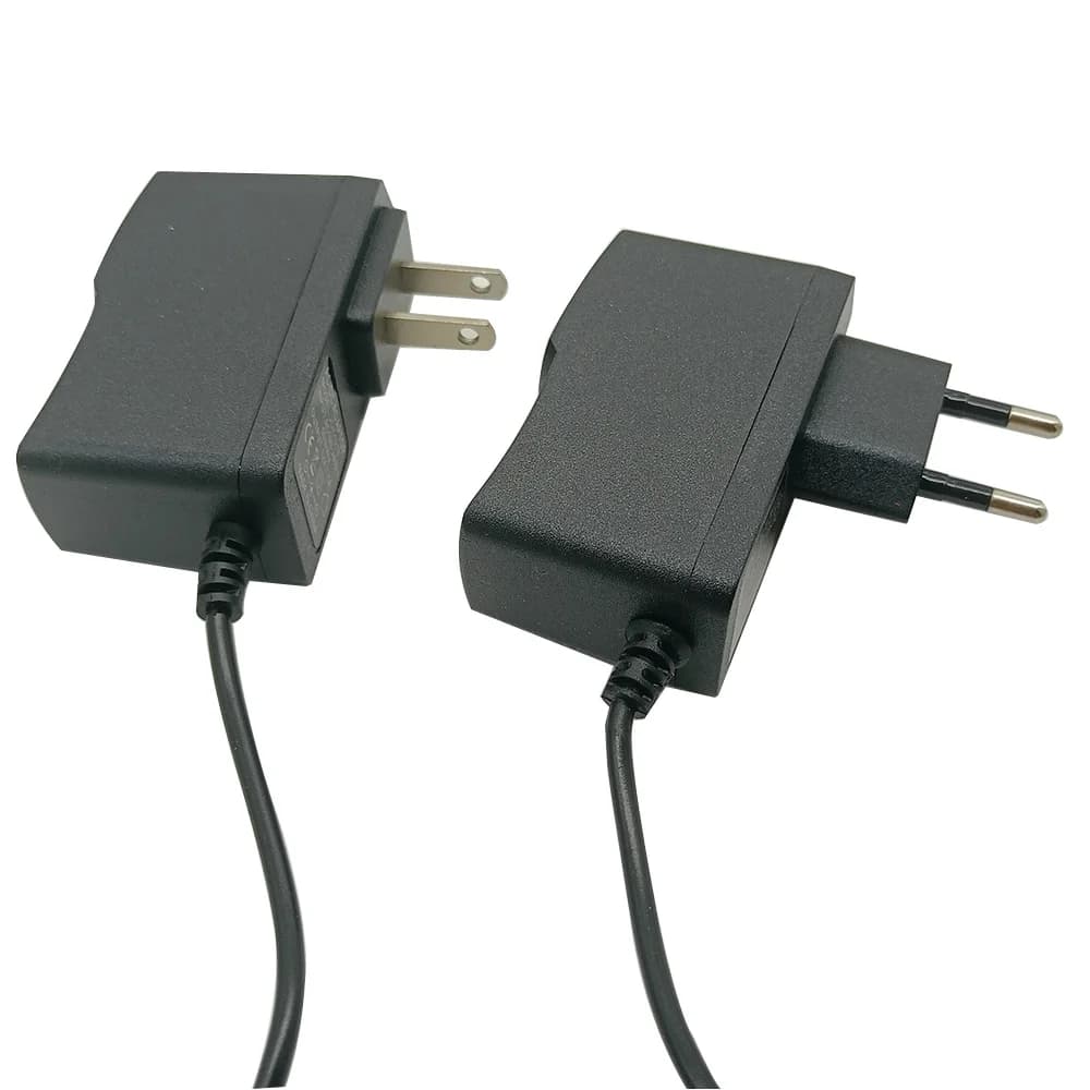 2 Pezzi Adattatore di Alimentazione 12V 1A 2A 3A 2000mA 3000mA con Spina EU UK AU US 5.5*2.5mm, Caricatore da Parete per Strisce LED DC Maschio/Femmina