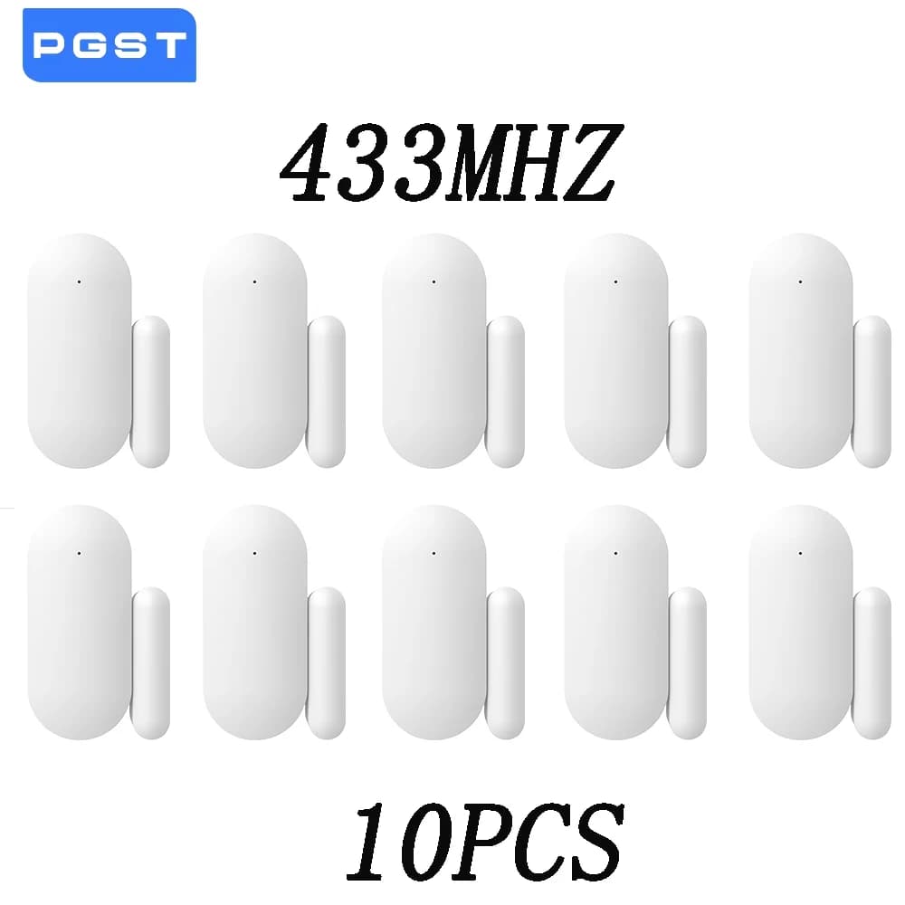 10PCS 433MHz Sensore Porta Senza Fili Sistema di Allarme Intelligente di Sicurezza Avvisi Finestra Porta Collegare al Host di Allarme PG-103/105/107/108/109