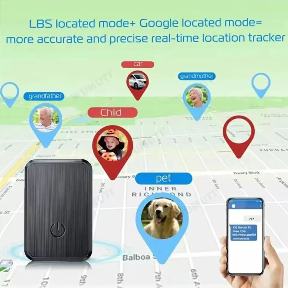 GF08 Mini Portable GPS Tracker GPS Tracker for Vehicles Anti-smarriage GPS tracking device for pets Children Older Bag Wallet Position APP