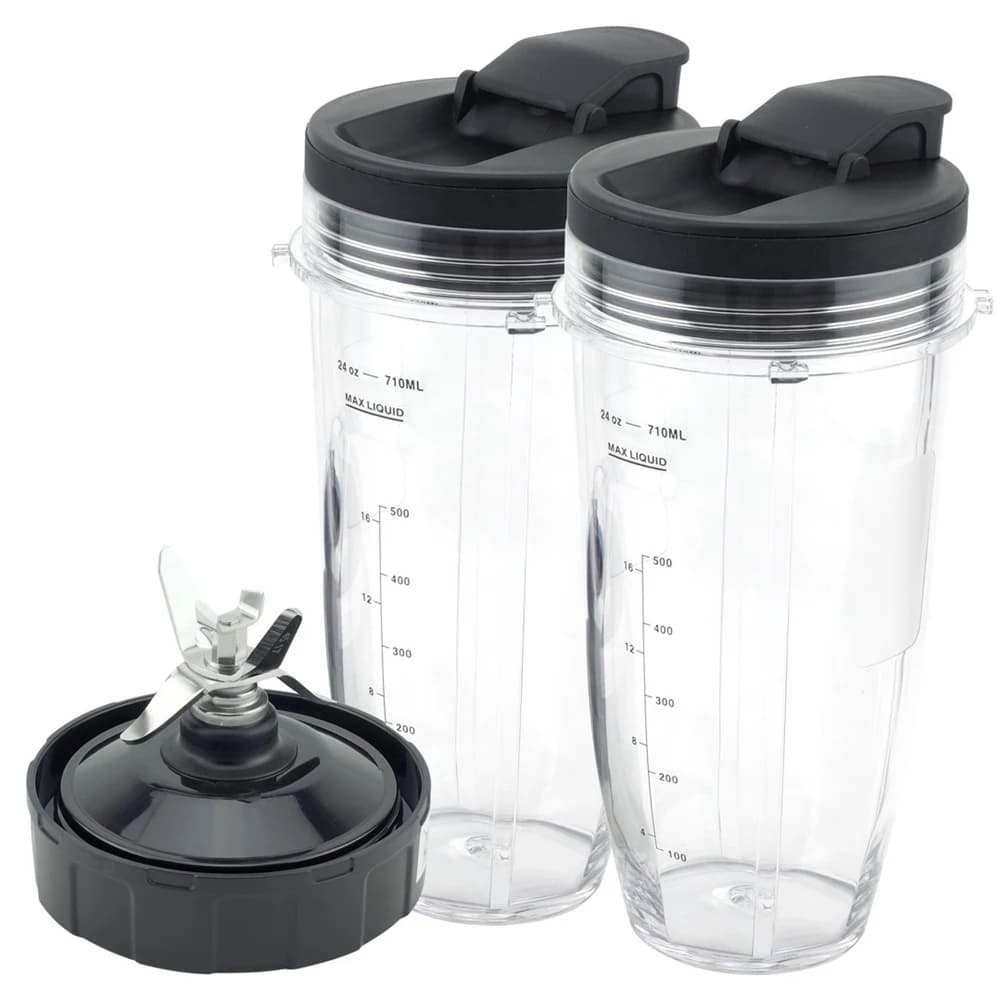 Spare parts for Ninja blender, 2 24 ounce cups with take-away covers, 7-litre extractor blade, for Ninja Auto IQ
