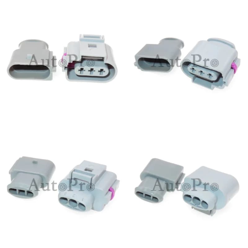 1 Set 3 Hole 1J09737236 1J0973723G 1717696-2 969852-8 AC Assembly Car Plastic Housing Socket Auto Crankshaft Sensor Plug For VW