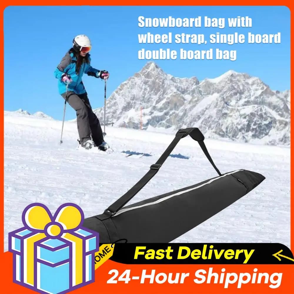 Borsa per Snowboard Resistente all'Usura in Oxford 600D, Borsa per Attrezzatura da Sci Invernale, Grande Capacità, Impermeabile, per Occhiali e Guanti da Snowboard