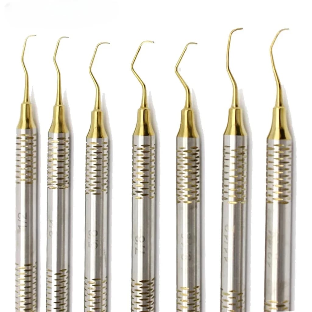 7 Pz/set Dental Cleansing Of The Right Scaler Manual Set Periodntale Gracey Bone Curette Perio Scalers Hygiene Oral Teeth Whitening Tool