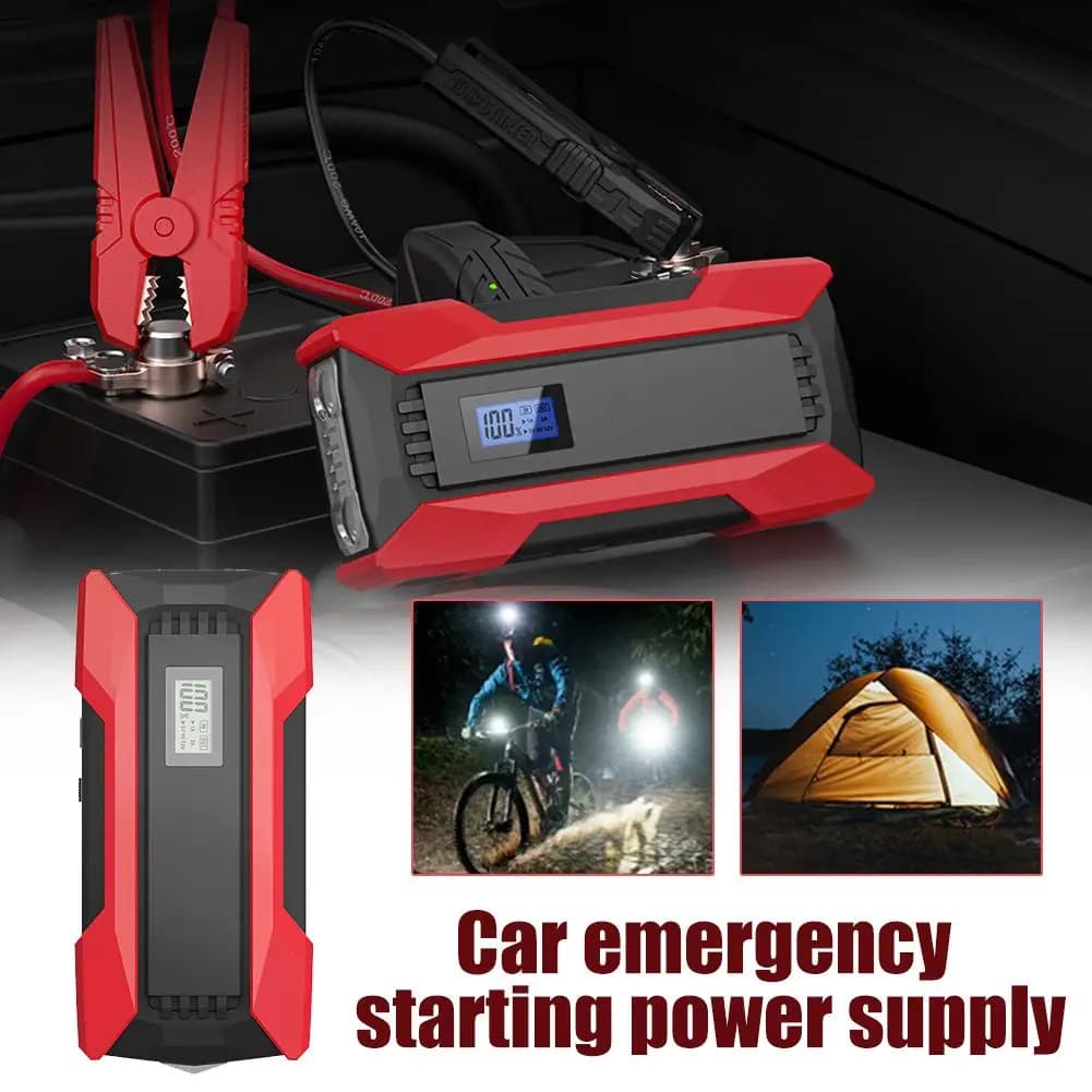 Avviatore di emergenza per auto Avviatore di emergenza per batteria automatica portatile Display Torcia di emergenza con avvio con alimentatore Digi V9X1