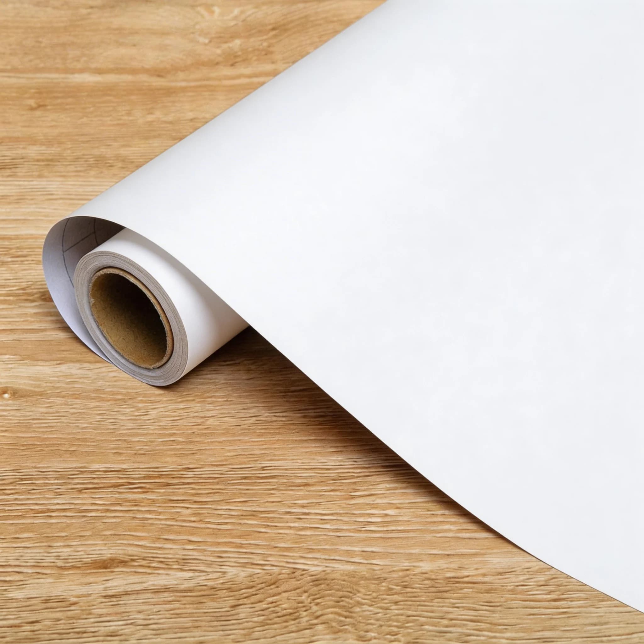 Carta da Parati Opaca Impermeabile Larghezza 55cm, Adesivi in Vinile Bianco Autoadesivi per Pareti e Mobili, Carta Adesiva per Soggiorno, Decorazione Casa