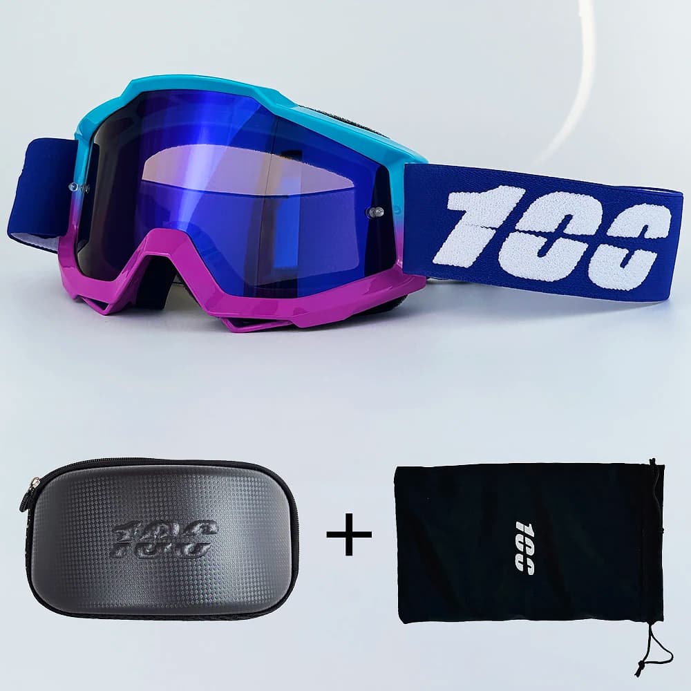 A set of men's bike glasses motocross helmet MX Moto Dirt Bike ATV ski outdoor sports scooter in glass Googles Googles