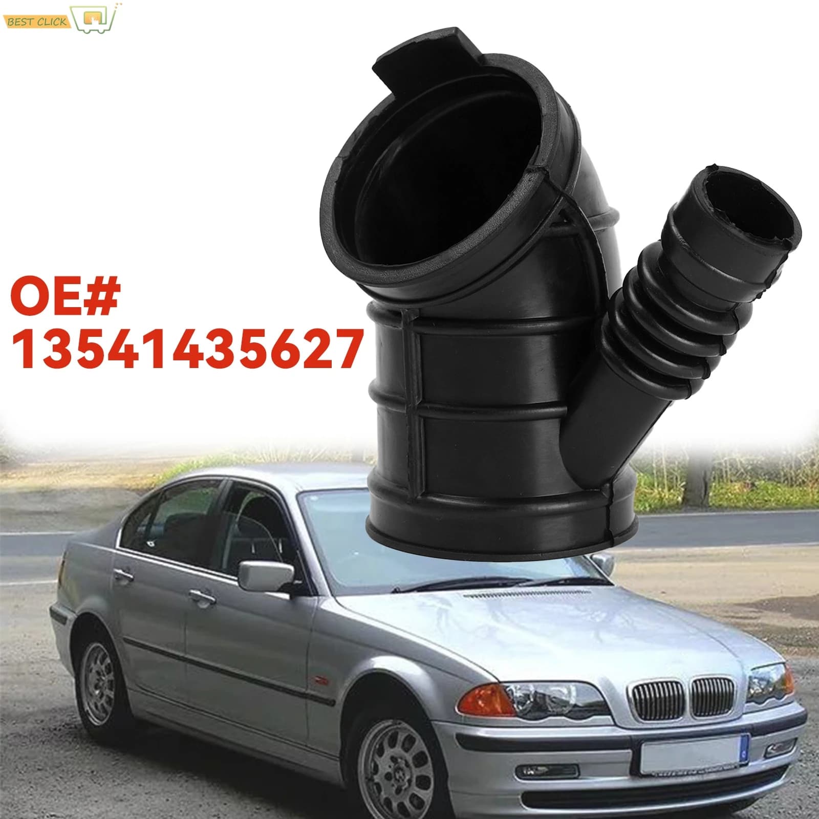 Tubo di Aspirazione Aria Boot Tubo di Pulizia Per BMW 3ER 5ER E46 320i 323i 325i 328i 330i E39 Z3 E36 M52 M54 525I 528I 1435627 13541705209
