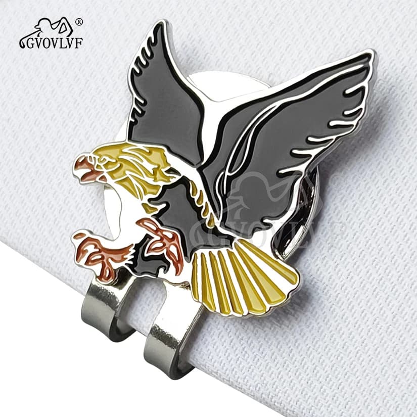 1pc Yellow Eagle Golf Hat Clip forma di cartone animato pennarello magnetico per pallina da Golf accessorio da Golf regalo per donna uomo e golfisti nuovo