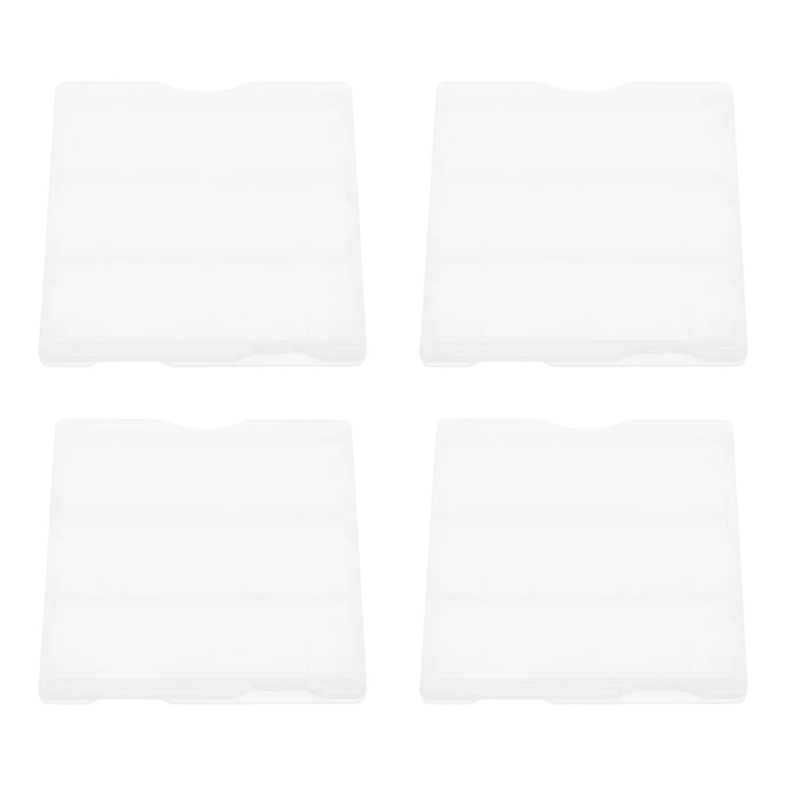 Scatola portaoggetti in plastica ispessita per microscopio, 4 pezzi, per attrezzature didattiche da laboratorio di patologia, contenitore multiuso, spedizione sicura