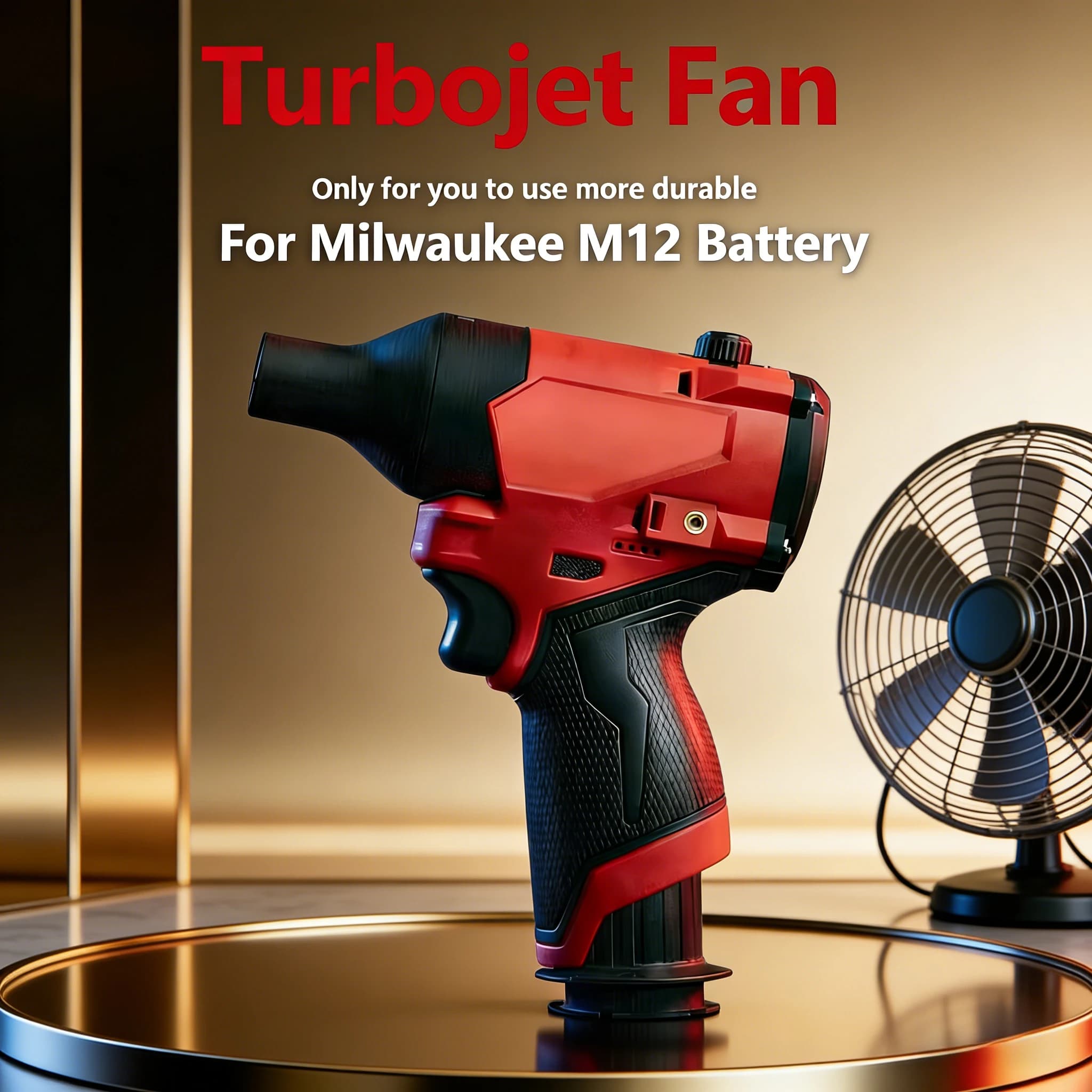 Soffiatore Elettrico Brushless Milwaukee M12 Turbojet, Portatile ad Alta Velocità per Pulizia e Asciugatura