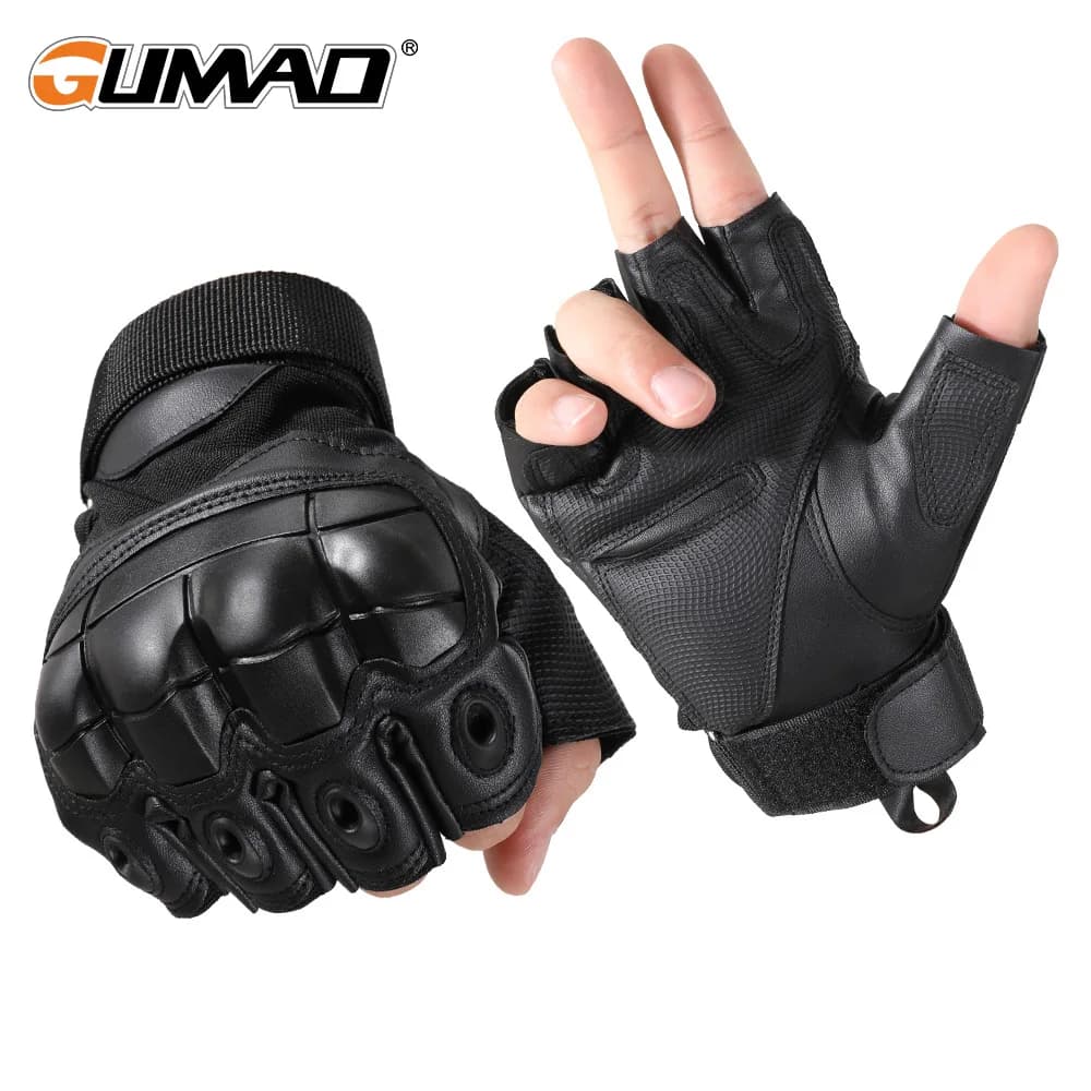 Men's Cycling Gloves, Mid-Sate, Tactical, Softshell, for Open Training, Hunting, Shooting, Camping, Hiking, Protection, Motorcycle Gloves