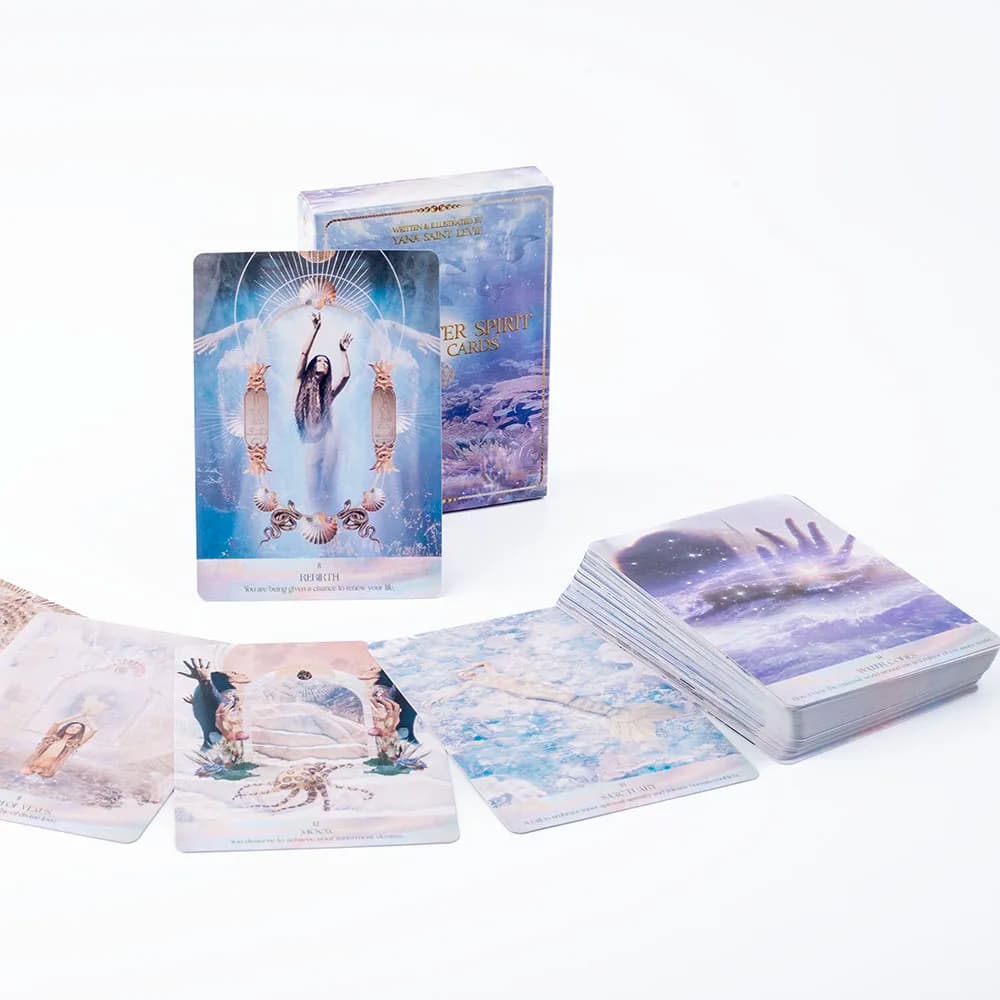 Carte Oracle dello spirito dell'acqua salata Visioni inglesi Edizione divinazione Giochi da tavolo per mazzi
