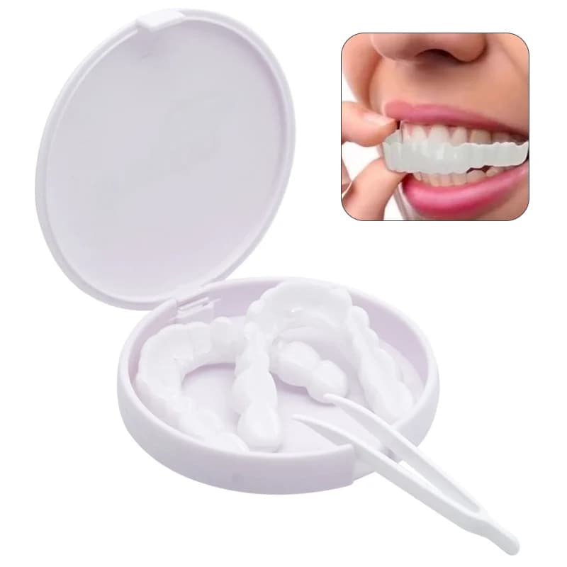 Protesi Denti Finti Kit Sbiancamento Lacune Interdentali Bretelle Portatili Decorare Lacune Per I Denti Migliorare Estetica Strumenti di Bellezza Dentale