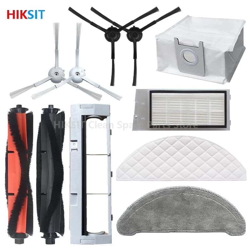 Straccio usa e getta Spazzola laterale principale Filtro Hepa Mop Panno Sacchetto per la polvere Accessori per Roidmi Eve Plus SDJ01RM Robot Aspirapolvere Parti