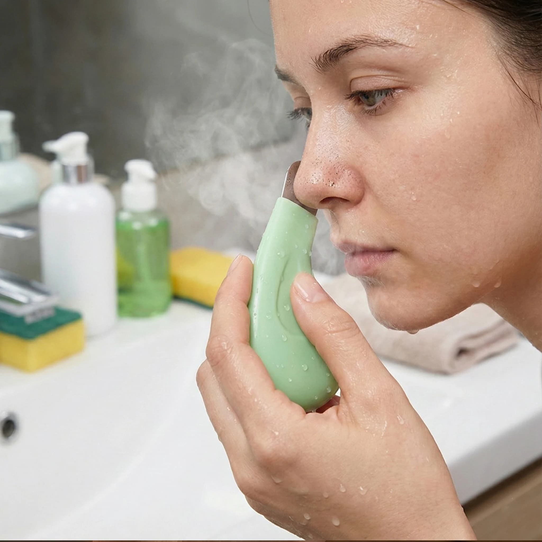 Strumento per la rimozione di punti neri e punti bianchi per naso e viso - Pulitore dei pori della pelle, strumenti per la cura della pelle per donne