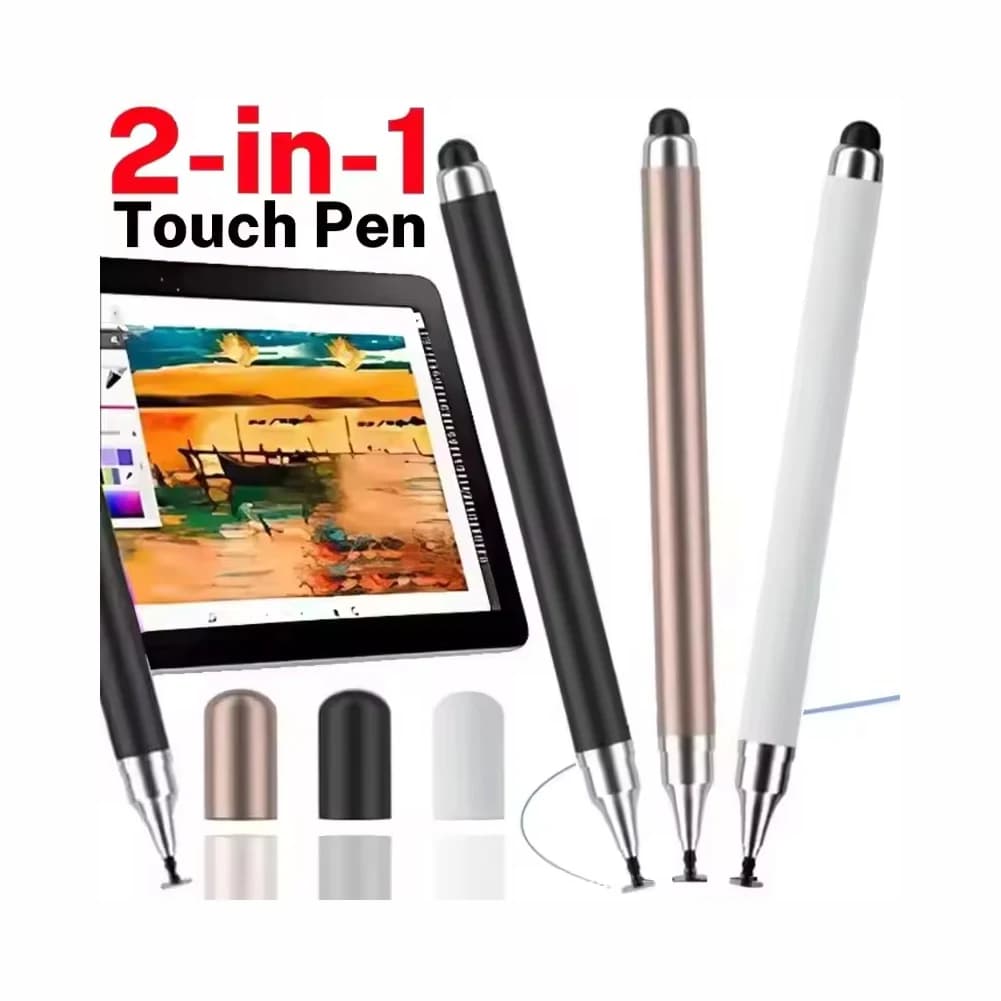 Penna Stilo 2in1 Universale per Tablet da Disegno, Penne Touch Capacitive per Telefoni Android, Accessori per Matita Intelligente